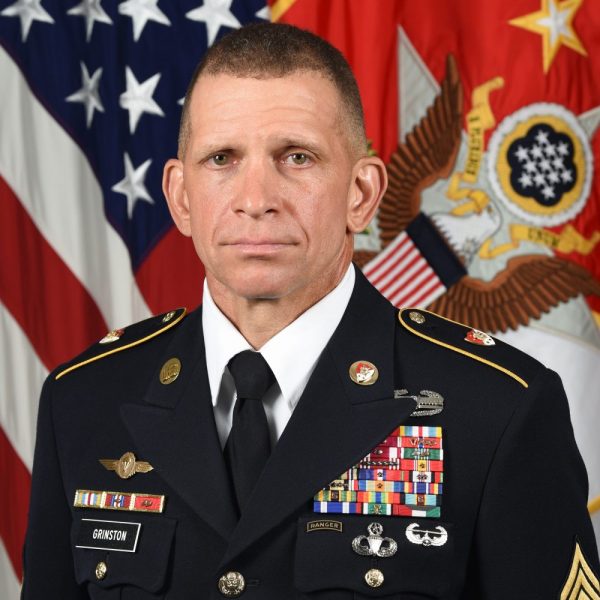 U.S. Army Command Sgt. Maj. Michael A. Grinston, 16th Sergeant Major of the Army, poses for his official portrait.