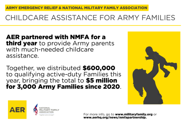 AER, NMFA team again to help alleviate childcare costs for Army Families